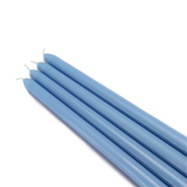 Jeco Jeco CEZ-075-12 12 in. Taper Candles; Light Blue - 144 Piece - CEZ-075_12