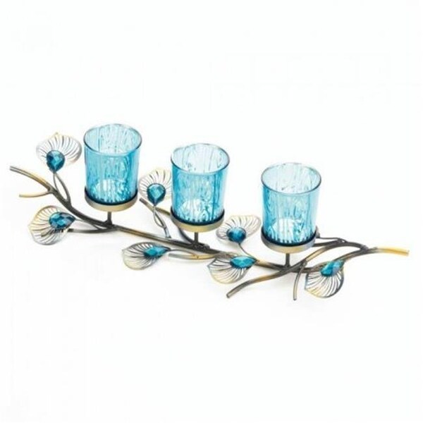 Gallery Of Light Gallery of Light 10018046 Peacock Inspired Candle Trio - 10018046