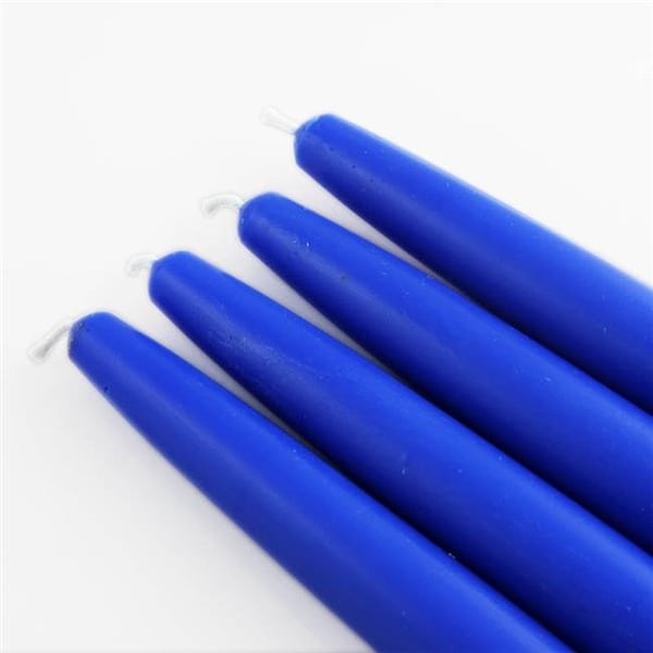 Jeco Jeco CEZ-014 6 in. Taper Candles; Royal Blue - 12 Piece - CEZ-014