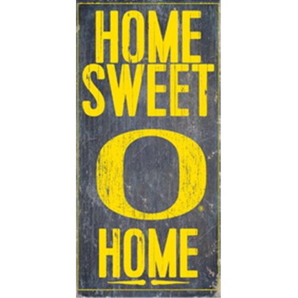 Fan Creations Oregon Ducks Wood Sign - Home Sweet Home 6"x12" - 7846004819