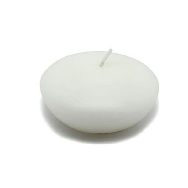 Zest Candle Zest Candle CFZ-045 3 in. White Floating Candles -12pc-Box - CFZ-045