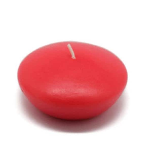 Zest Candle Zest Candle CFZ-051 3 in. Ruby Red Floating Candles -12pc-Box - CFZ-051