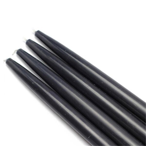 Jeco Jeco CEZ-040-12 10 in. Taper Candles; Black - 144 Piece - CEZ-040_12