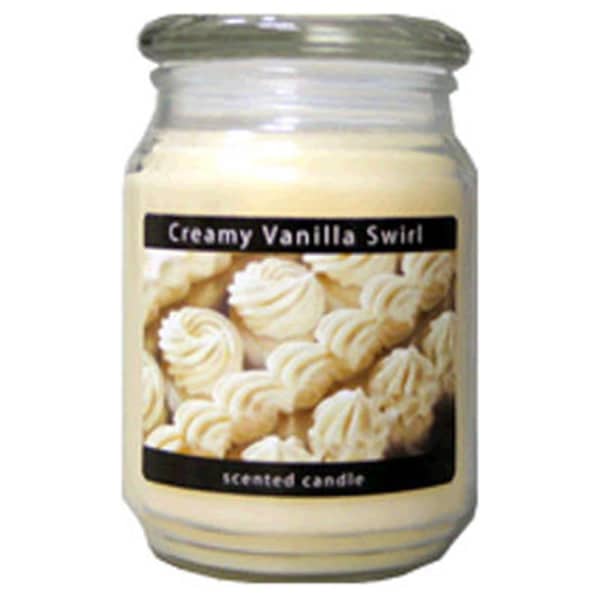 Candlelite Candle Lite 3297553 18 oz. Creamy Vanilla Swirl Scented Wax Candle - CA575554