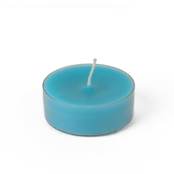 Jeco Jeco CTM-027 Mega Oversized Tealights; Turquoise - 12 Piece per Box - CTM-027