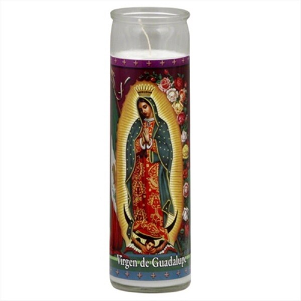 St Jude CANDLE VIRGIN DE GUADALUPE WHI-1 EA -12PK - ST314772