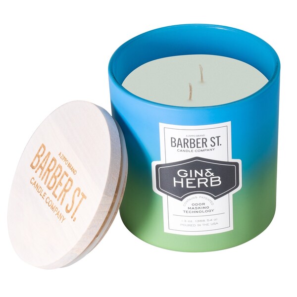 Zippo Barber Street Gin Herb Odor Masking Candle - 71000