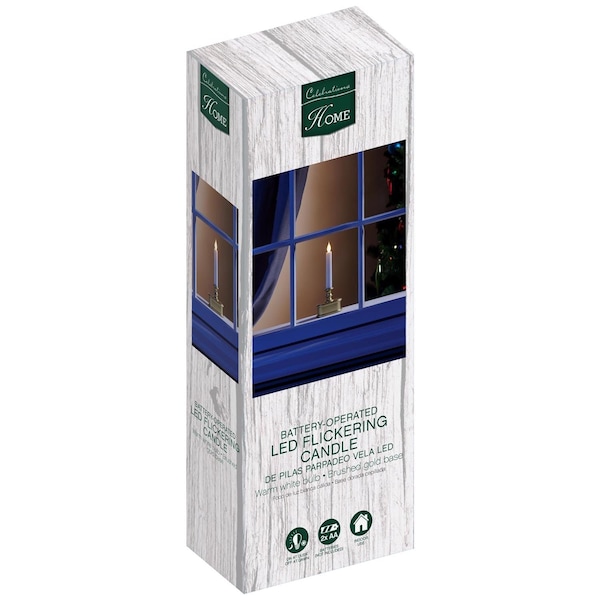 Celebrations Celebrations Brushed Gold No Scent Auto Sensor Candle 2.64 oz - 1533-71