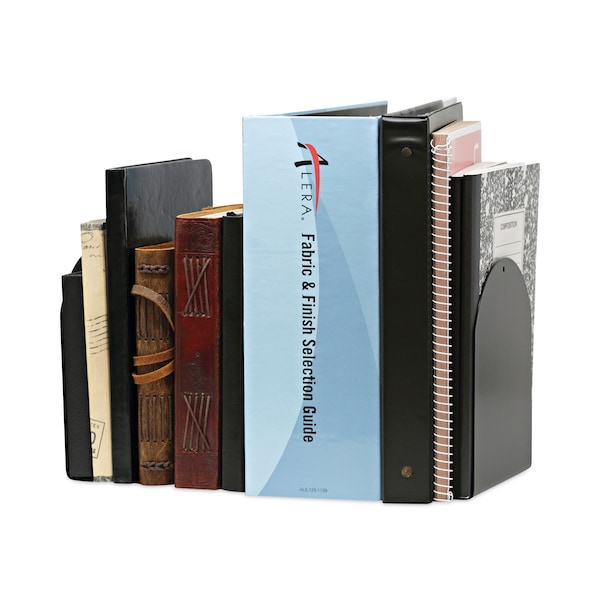 Universal Bookends, Magnetic, 6x5x7, Metal, Blk, PK2 - UNV54071