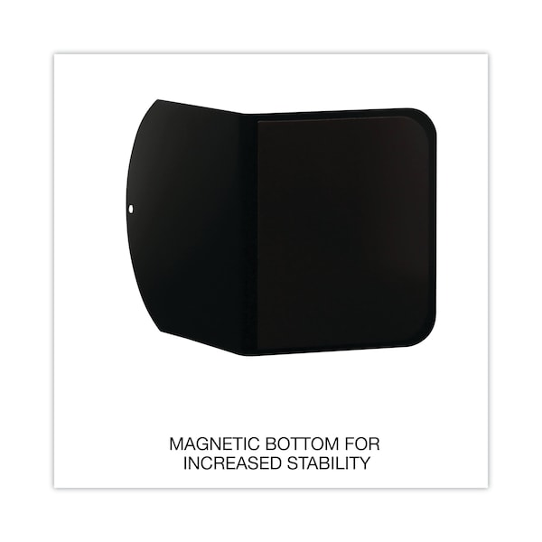 Universal Bookends, Magnetic, 6x5x7, Metal, Blk, PK2 - UNV54071