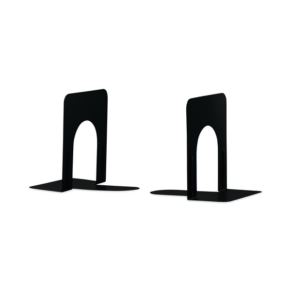 Universal Bookend, Nonskid, 4-3/4x5-1/4x5", Black, PK2 - UNV54055