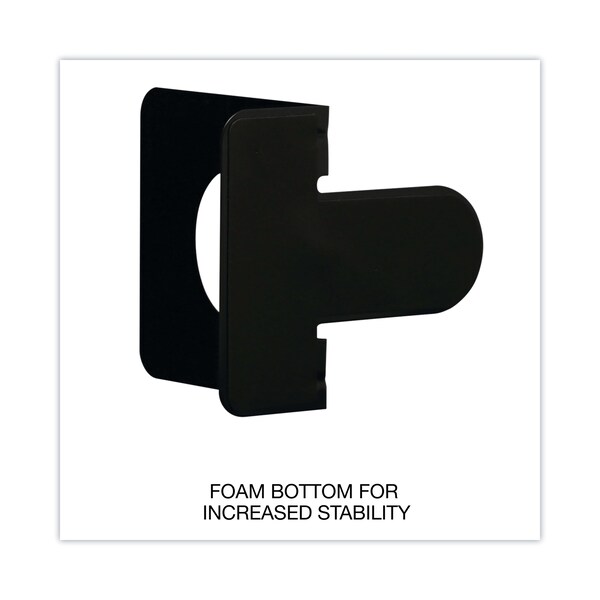 Universal Bookend, Nonskid, 4-3/4x5-1/4x5", Black, PK2 - UNV54055