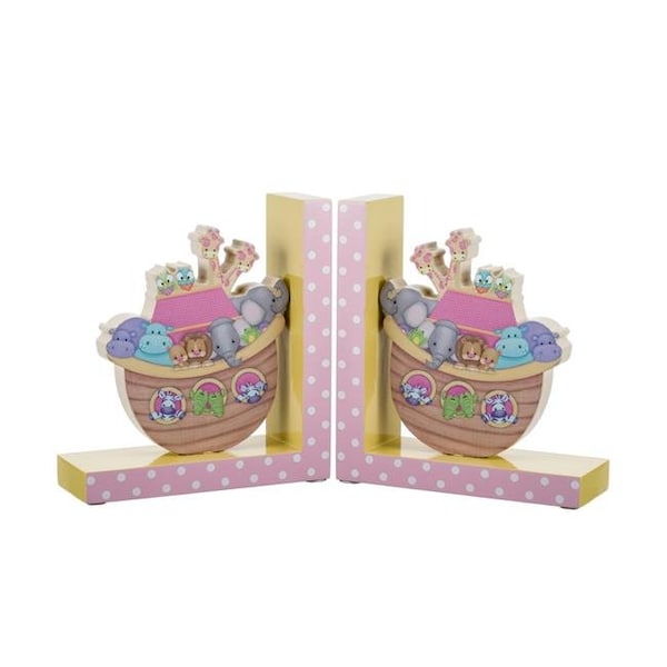 Borders Unlimited Borders Unlimited 90010 Noahs Pastel Pairs the Ark Bookends - 90010