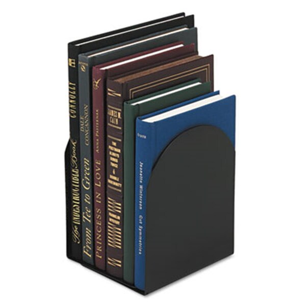 Procomfort Bookends; Magnetic; 6 x 5 x 7; Metal; Black - PR949842