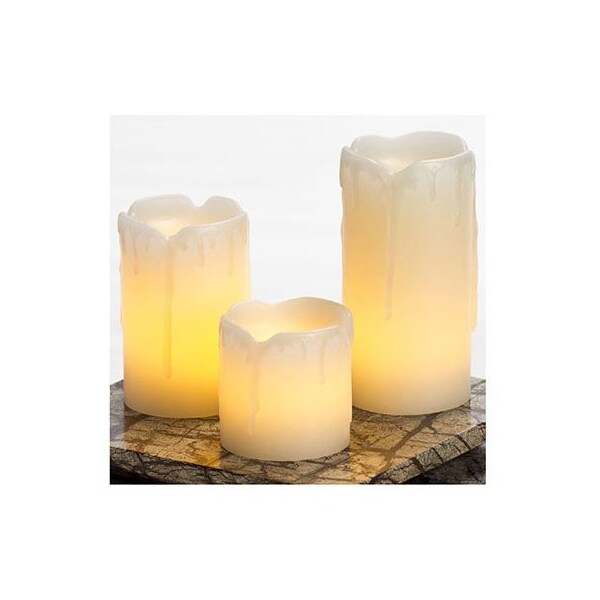 Rimports 3PK Mini Pillar Candle - EXHBW19512CR