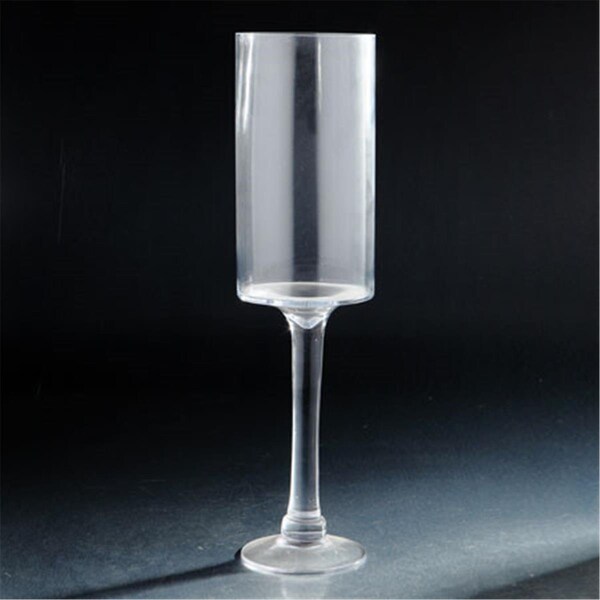 Diamond Star Diamond Star 62047 20 x 5 in. Glass Candle Holder with Stem; Clear - 62047