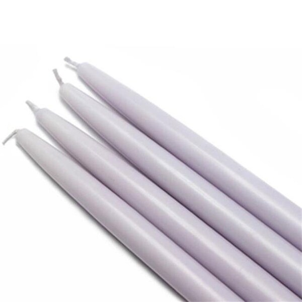 Jeco Jeco CEZ-037 10 in. Taper Candles; Lavender - 12 Piece - CEZ-037