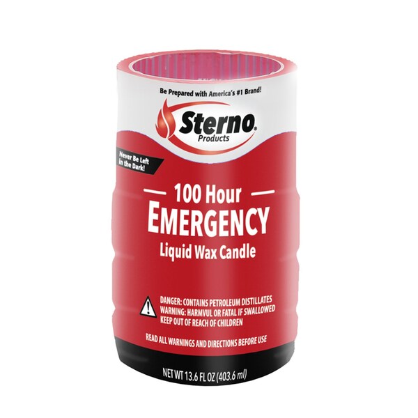 Sterno 100 Hour Emergency Soft Light Candles 5.5 in. H X 3.5 in. W X 3.5 in. L 13.6 oz - 30642
