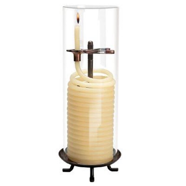 Candle By The Hour 80 Hour Coil Candle with Glass Globe - 20559BGL