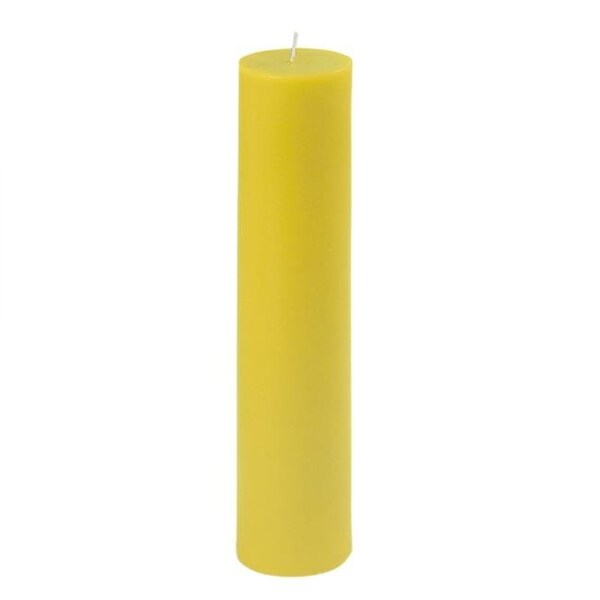 Jeco Jeco CPZ-2902 2 x 9 in. Yellow Pillar Candle; Pack of 12 - CPZ-2902