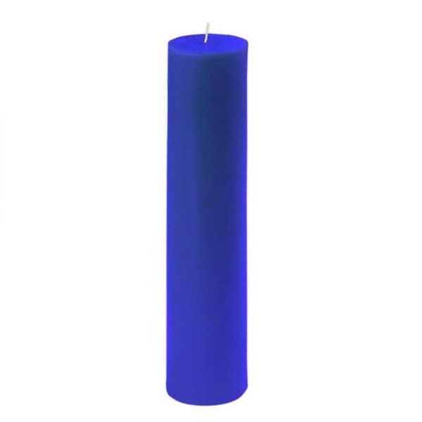 Jeco Jeco CPZ-2906 2 x 9 in. Blue Pillar Candle; Pack of 12 - CPZ-2906