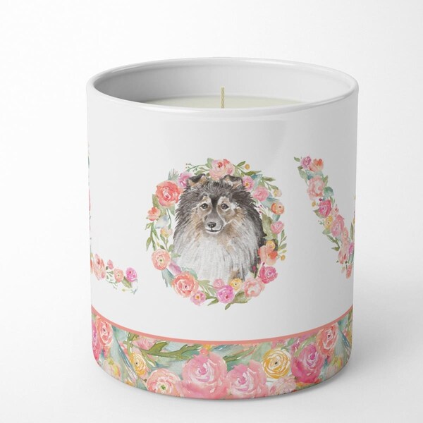Carolines Treasures 3.75 x 3.25 in. Unisex Sheltie No.4 Love 10 oz Decorative Soy Candle - WDK4487CDL
