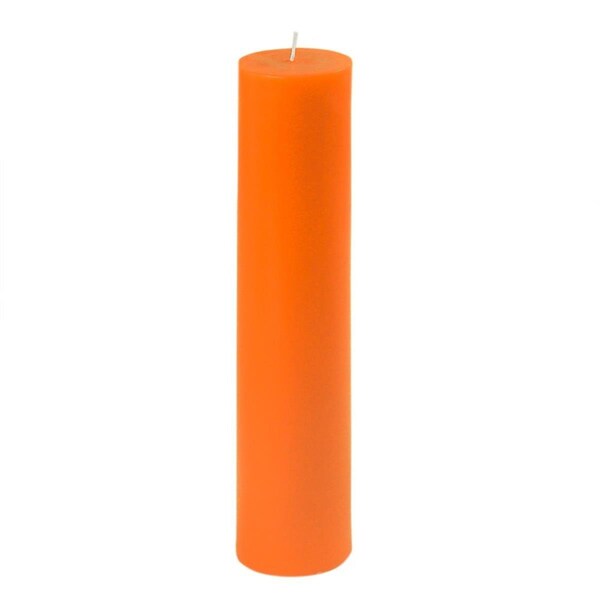Jeco 2 x 9 in. Orange Pillar Candle, 12PK - CPZ-2909