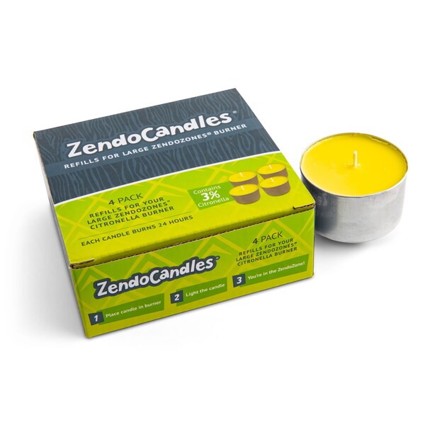 Jt Eaton ZendoCandles 3% Citronella Refill Candles - 18ZENCAND