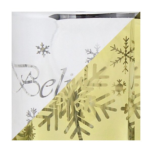 Elegant Designs Winter Wonderland Candle Set of 3, Silver and Gold - HG5000-SAG
