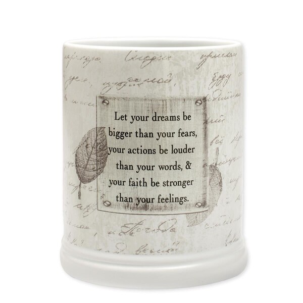 Dicksons Let Your Dreams Be Bigger than Your Fears Candle Jar Warmer - JW24IW