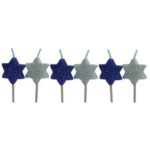 Sassafras Enterprises Star of David Party Candles - 2300XSST