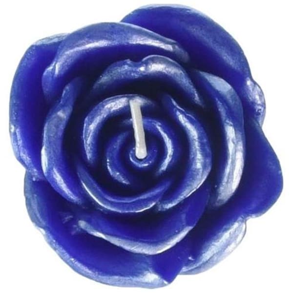 Zest Candle Zest Candle CFZ-075 3 in. Blue Rose Floating Candles -12pc-Box - CFZ-075