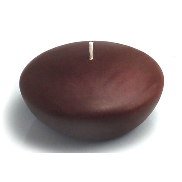 Zest Candle 3 in. Brown Floating Candles, 12PK - CFZ-063