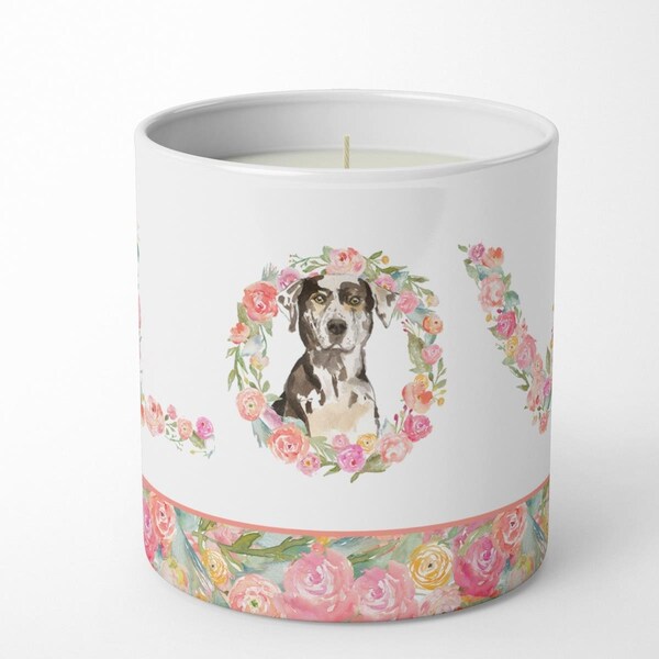 Carolines Treasures 3.75 x 3.25 in. Unisex Catahoula Love 10 oz Decorative Soy Candle - WDK4559CDL