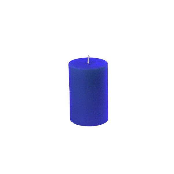 Jeco 2 x 3 in. Blue Pillar Candle, 24PK - CPZ-2306