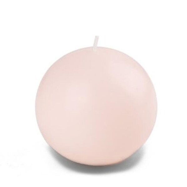 Zest Candle Zest Candle CBZ-026 4 in. Ivory Ball Candles -2pc-Box - CBZ-026
