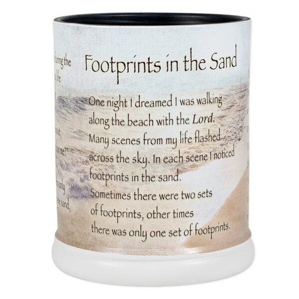 Dicksons Dicksons JW05FP Footprints in the Sand Candle Jar Warmer - JW05FP