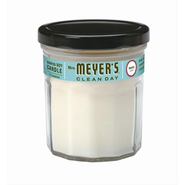 Mrs. Meyers Clean Day Mrs. Meyers Soy Candle Basil 7.2-Ounce Glass Jars, 6PK - SPK-1570134