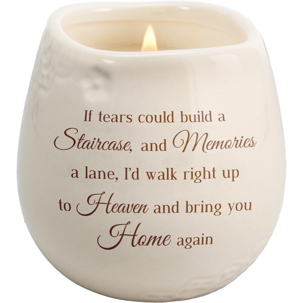 Palacedesigns 8 oz Soy Memorial-Staircase to Heaven-Tranquility Scent Candle - PA3318380