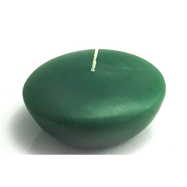 Zest Candle Zest Candle CFZ-060 3 in. Hunter Green Floating Candles -12pc-Box - CFZ-060
