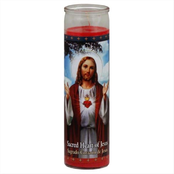 St Jude CANDLE HEART OF JESUS RED-1 EA -, 12PK - 225602