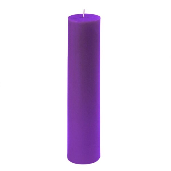 Jeco 2 x 9 in. Purple Pillar Candle, 12PK - CPZ-2910