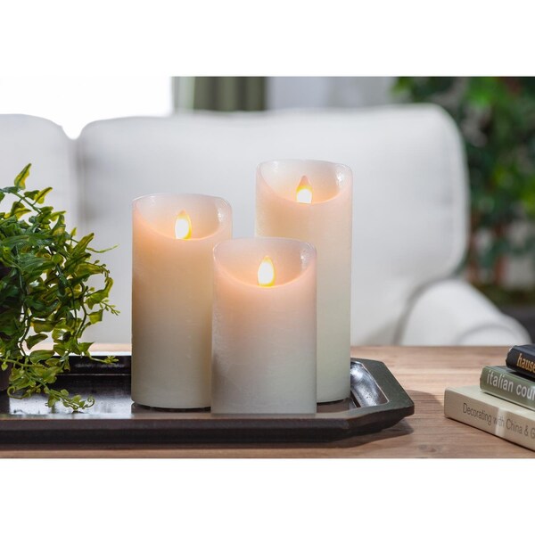 L & L Gerson LED Bisque Flameless Candles 8 in. - 44612