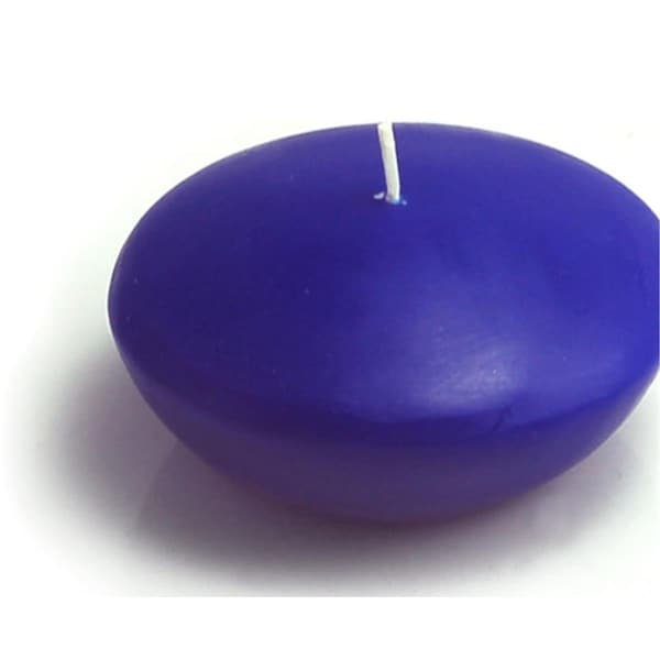 Zest Candle 3 in. Royal Blue Floating Candles, 12PK - CFZ-058