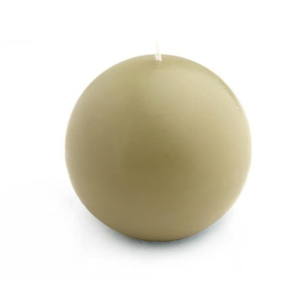 Zest Candle 4 in. Sage Green Ball Candles, 2PK - CBZ-032
