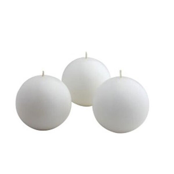 Zest Candle Zest Candle CBZ-040 2 in. White Citronella Ball Candles -12pc-Box - CBZ-040