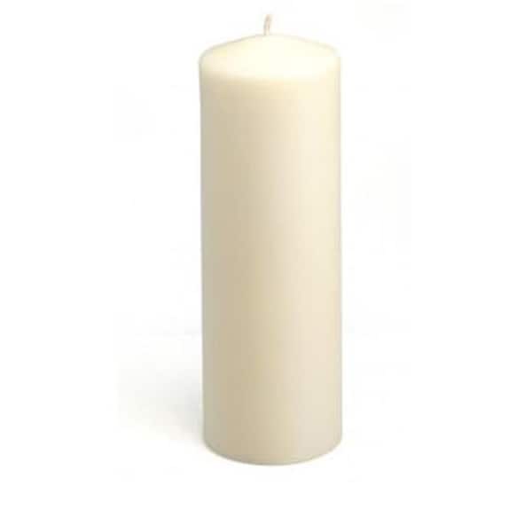 Zest Candle Zest Candle CPZ-048-12 3 x 9 in. Ivory Pillar Candles -12pcs-Case - Bulk - CPZ-048_12
