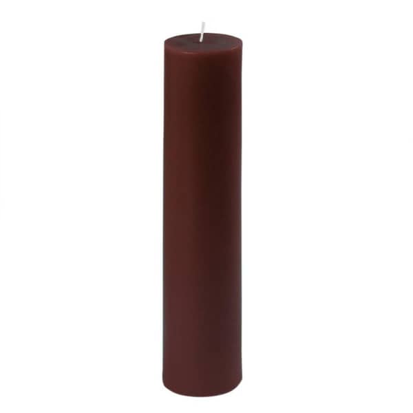 Jeco 2 x 9 in. Brown Pillar Candle, 12PK - CPZ-2905