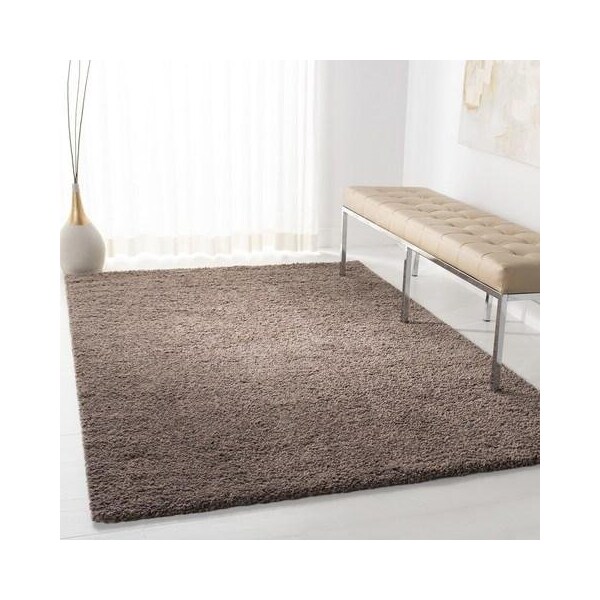 Safavieh August Shag Power Loomed Runner Area RugTaupe 2 ft.-3 in. x 8 ft. - AUG900R-28
