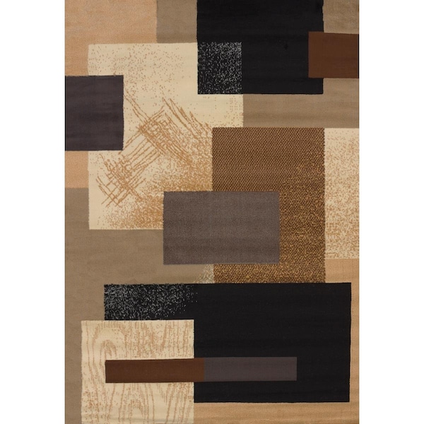 Rlm Distribution 1 ft. 10 in. x 3 ft. Manhattan Soho Accent Rug, Brown - HO2625451